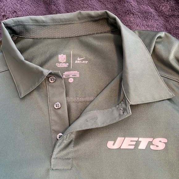 Nike NFL Official New York Jets Dri-Fit polo. Size XL. - Picture 2 of 8